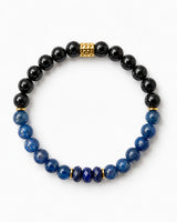 Lapis Lazuli · Blue Kyanite · Black Spinel Crystal Bracelet - Divine Alignment