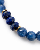 Lapis Lazuli · Blue Kyanite · Black Spinel Crystal Bracelet - Divine Alignment