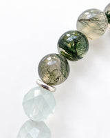 Tanzanite · Aquamarine · Moss Agate Crystal Bracelet - Higher Heart