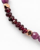 Garnet · Ruby · Black Tourmaline Crystal Bracelet - Embodied Fire