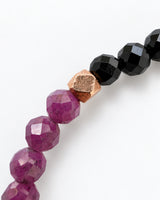 Garnet · Ruby · Black Tourmaline Crystal Bracelet - Embodied Fire
