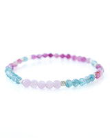 Kunzite · Blue Zircon · Lepidolite Crystal Bracelet - Emotional Alchemy