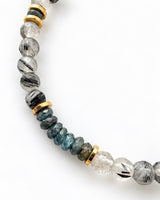 Tourmalinated Quartz · Faceted Kyanite Crystal Bracelet - Energetic Integrity