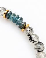 Tourmalinated Quartz · Faceted Kyanite Crystal Bracelet - Energetic Integrity