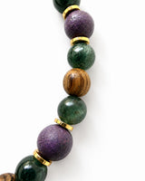 Sandalwood · Purpurite · Kyanite Bracelet - Grounded Goddess