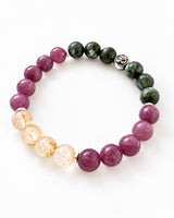 Seraphinite · Lepidolite · Petroleum Quartz Crystal Bracelet - Heaven Sent