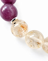 Seraphinite · Lepidolite · Petroleum Quartz Crystal Bracelet - Heaven Sent