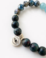 Aquamarine · K2 · Ruby in Kyanite Bracelet - Initiated Flame