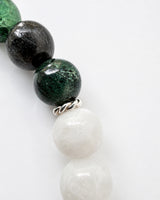 Black Tourmaline · Pyrite · Green Kyanite · Burma Jade Crystal Bracelet - Jade Garden