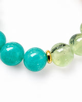 Amazonite · Prehnite · Peach Aventurine Crystal Bracelet - Joyful Living
