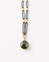 Labradorite + Italian Chain