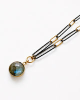Labradorite + Italian Chain