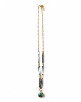 Labradorite + Italian Chain