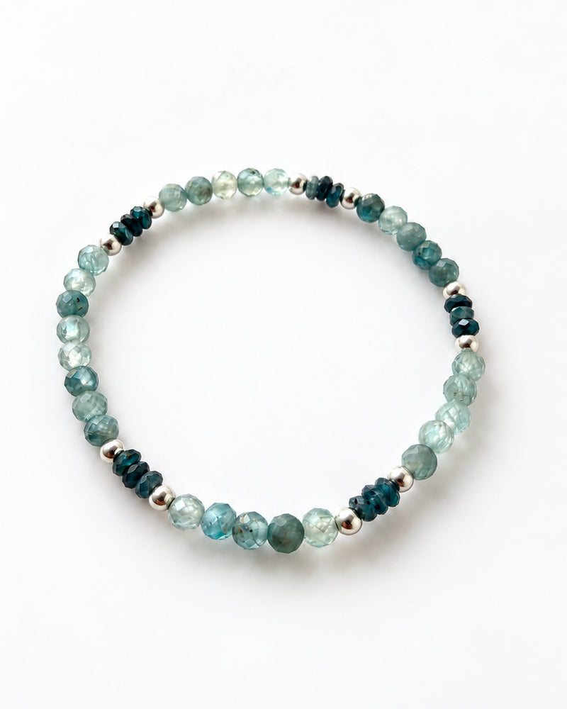 Blue Zircon · Blue Kyanite Crystal Bracelet - Lucidity