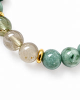Green Phantom Quartz · Burma Jade · Dark Green Jade Crystal Bracelet - Lucky One