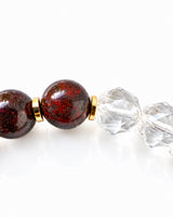 Herkimer Diamond · Super 7 · Red Jasper · Garnet · Clear Quartz Crystal Bracelet - Manifest Magic