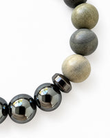 Thunder Jasper · Hematite Crystal Bracelet - Medicine Wheel