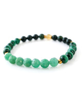 Emerald · Malachite · Burma Jade · Citrine Crystal Bracelet - Money Magnet