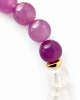 Rainbow Moonstone · Malaya Garnet · Black Tourmaline · Lepidolite Crystal Bracelet - Moonspell
