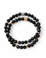 Onyx · Black Tourmaline Crystal Bracelet - Noir