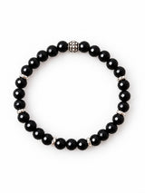 Onyx · Black Tourmaline Crystal Bracelet - Noir