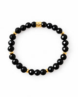 Onyx · Black Tourmaline Crystal Bracelet - Noir