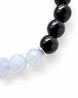 Richterite · Purpurite · Blue Lace Agate · Black Tourmaline · Hematite Crystal Bracelet - Pain Relief