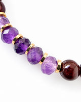 Amethyst · Garnet · Smoky Quartz Crystal Bracelet - Passion Project