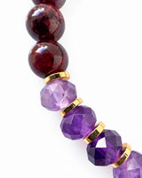Amethyst · Garnet · Smoky Quartz Crystal Bracelet - Passion Project