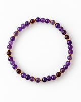 Amethyst · Charoite · Garnet Crystal Bracelet - Lucidity