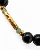 Black Spinel · Green Chalcedony Crystal Bracelet - Resolve