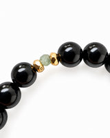 Black Spinel · Green Chalcedony Crystal Bracelet - Resolve
