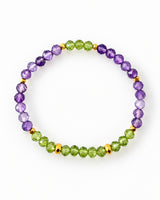 Peridot · Amethyst Crystal Bracelet - Rise Above