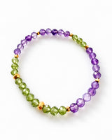 Peridot · Amethyst Crystal Bracelet - Rise Above