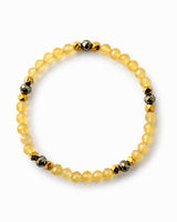 Honey Calcite · Pyrite Bracelet - Soleil