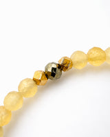 Honey Calcite · Pyrite Bracelet - Soleil