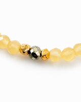Honey Calcite · Pyrite Bracelet - Soleil