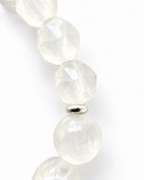 Azurite in Calcite · Selenite · Ice Mountain Jade Crystal Bracelet - Soothing Light