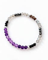 Amethyst · Black Tourmaline · Labradorite · Hematite · Smoky Quartz Crystal Bracelet - Sovereign Empath