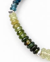 Blue Kyanite · Libyan Glass · Green Tourmaline Crystal Bracelet - Star Link