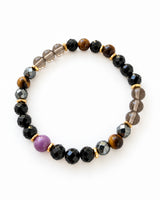Phosphosiderite · Eagle Eye · Hematite · Black Tourmaline Crystal Bracelet - Steadfast Hope