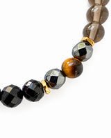 Phosphosiderite · Eagle Eye · Hematite · Black Tourmaline Crystal Bracelet - Steadfast Hope