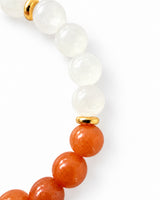 Amazonite · White Jade · Orange Aventurine Crystal Bracelet - Summer Solstice