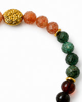 Sunstone · Green Kyanite · Baltic Sea Amber Crystal Bracelet - Sunlit Soul