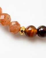 Sunstone · Green Kyanite · Baltic Sea Amber Crystal Bracelet - Sunlit Soul