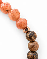 Variscite · Stichtite · Green Garnet · Sandalwood · Sunstone Crystal Bracelet - The Anna