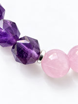 Amethyst · Kunzite · Blue Lace Agate · Clear Quartz Crystal Bracelet - The Elaine