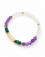 Emerald · Opal · Amethyst · Rainbow Moonstone Crystal Bracelet - The Enchantress