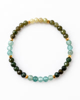 Blue Apatite · Green Tourmaline Crystal Bracelet - The Good Life