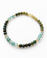 Blue Apatite · Green Tourmaline Crystal Bracelet - The Good Life